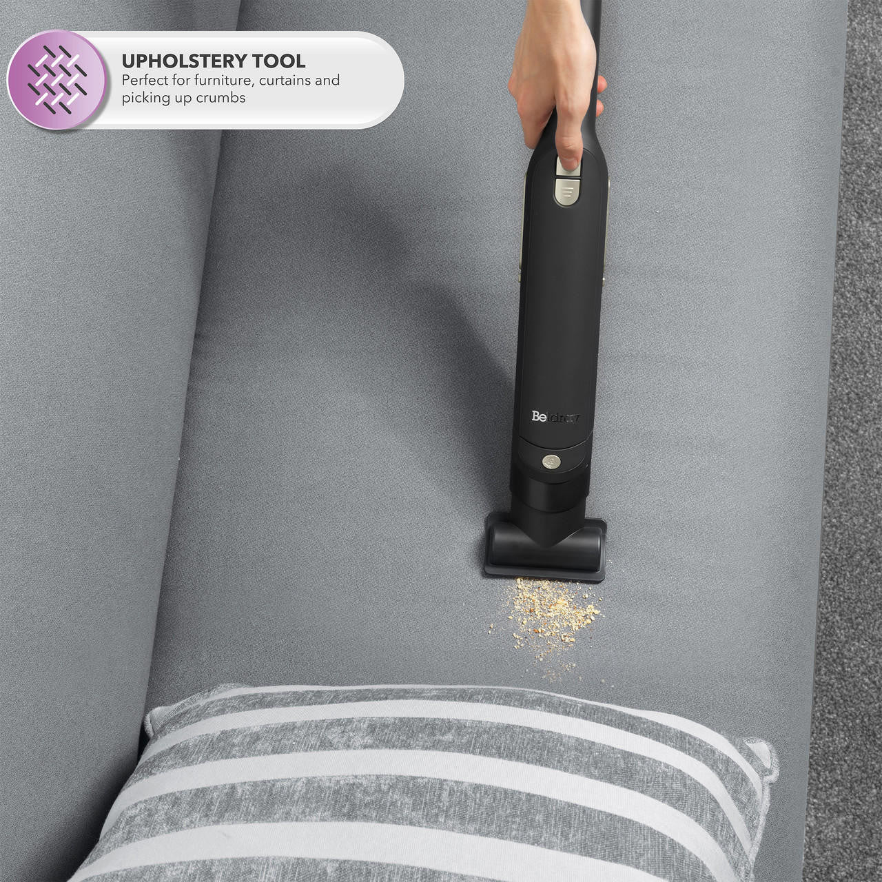 Aspiradora de mano inalámbrica Beldray Revo Pet Plus+ - Negra | BEL01111F